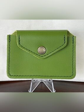 Love Bug Plus Wallet Apple Green Portland Leather Goods  Full-Grain Leather NWOT